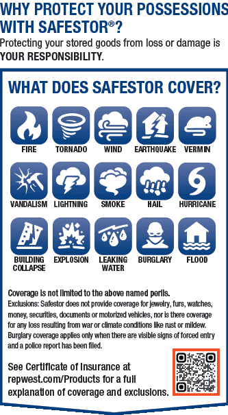 SafeStor tenant insurance brochure
